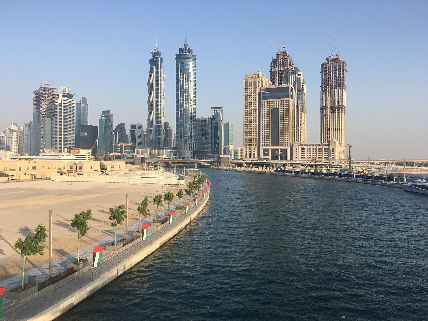 Business Bay towers along the Dubai Canal