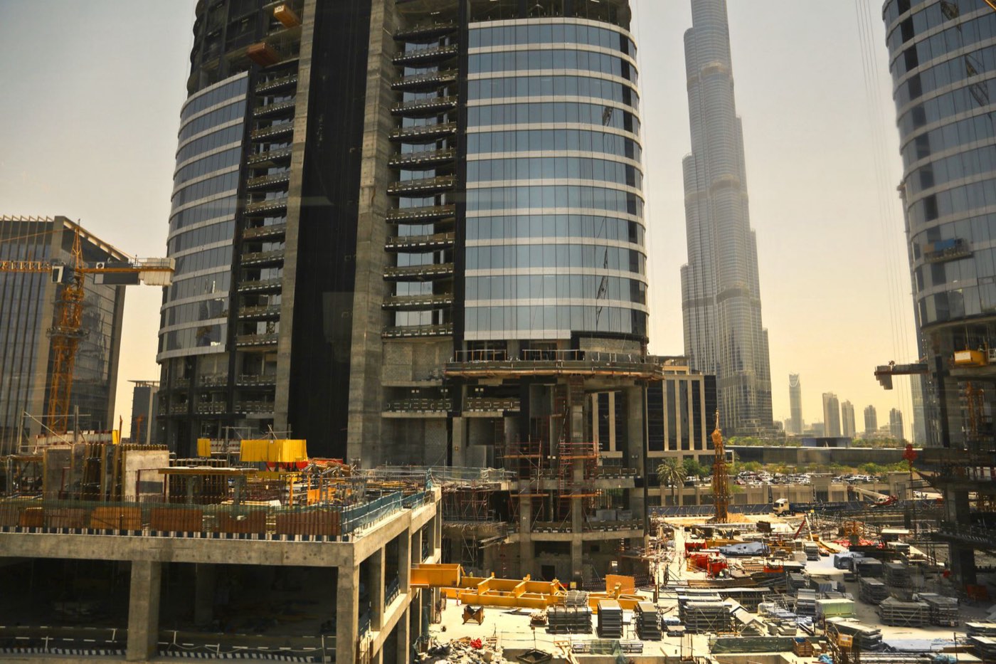 High-rise construction site in Dubai